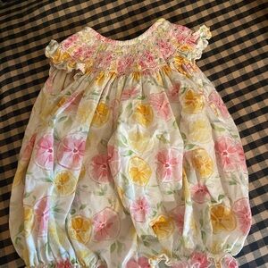 Little English Floral Baby Romper